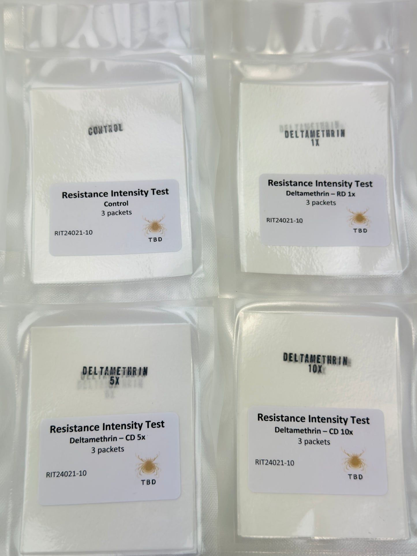 Resistance Intensity Test (RIT) for deltamethrin | 10-Test Batch