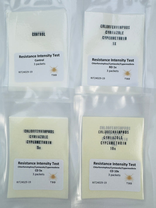 Resistance Intensity Test (RIT) for chlorfenvinphos | 10-Test Batch