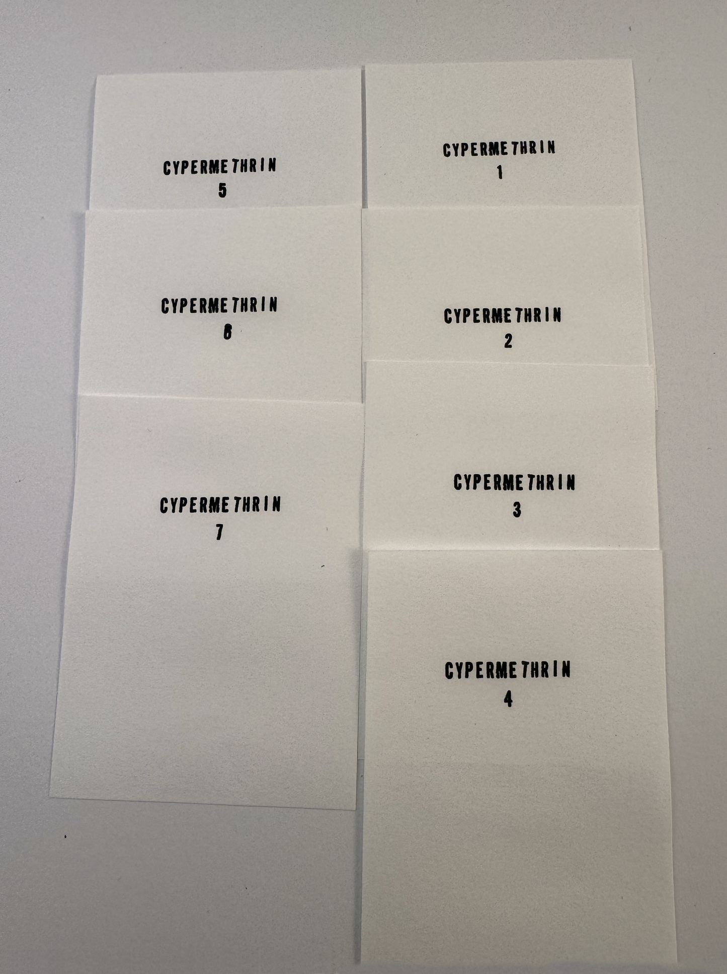 Larval Packet Test (LPT) for cypermethrin | 10-Test Batch